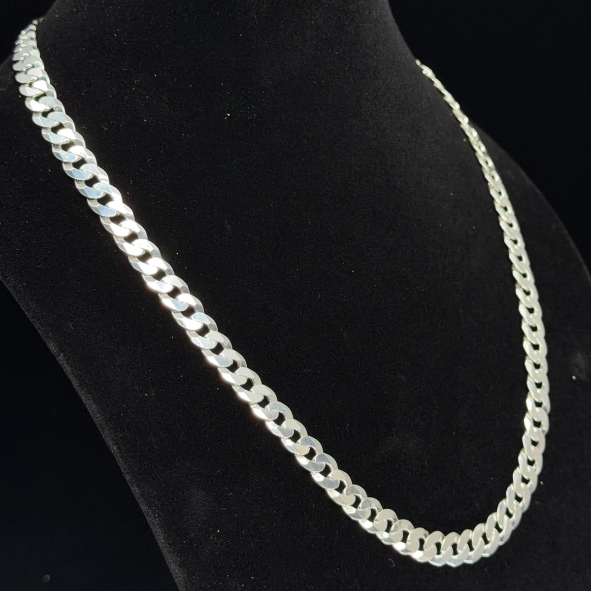 Men's Italian 925 Sterling Silver Curb Chain, 24in, 9.1mm, 56.5g (2)