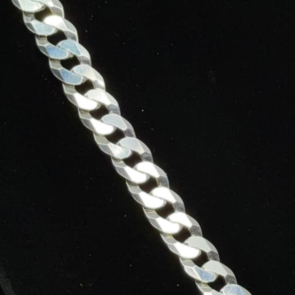 Men's Italian 925 Sterling Silver Curb Chain, 24in, 9.1mm, 56.5g (3)