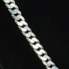 Men's Italian 925 Sterling Silver Curb Chain, 24in, 9.1mm, 56.5g (3)