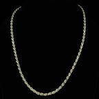 925 Sterling Silver & Gold-Tone Italian Rope Chain, 24in, 4.88mm, 44.99g