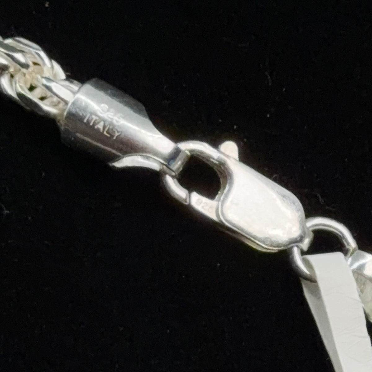 Italian 925 Sterling Silver 5mm Rope Chain Necklace 16in, 30.59g (4)