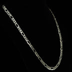 Italian 925 Sterling Silver Figaro Chain Necklace 8mm 26in 38.7g (8)