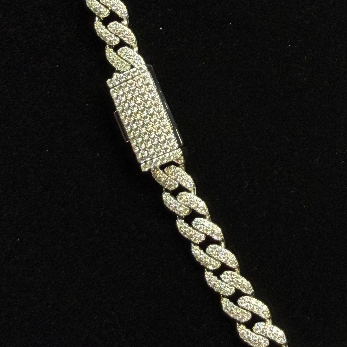 Luxury 24in Miami Cuban Chain 925 Sterling Silver with 20ct Moissanite Iced Links (3)