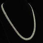 24in Iced Moissanite Monaco Chain in 925 Sterling Silver, 8.8mm, 68.68g, 15.14ct (2)