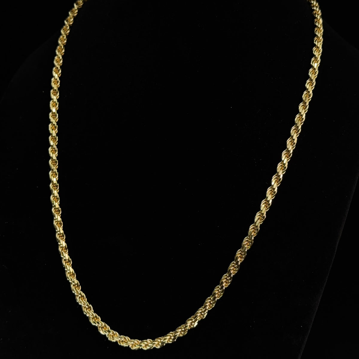 24in 18K Gold Vermeil Silver Twisted Rope Chain Necklace 46.8g (2)