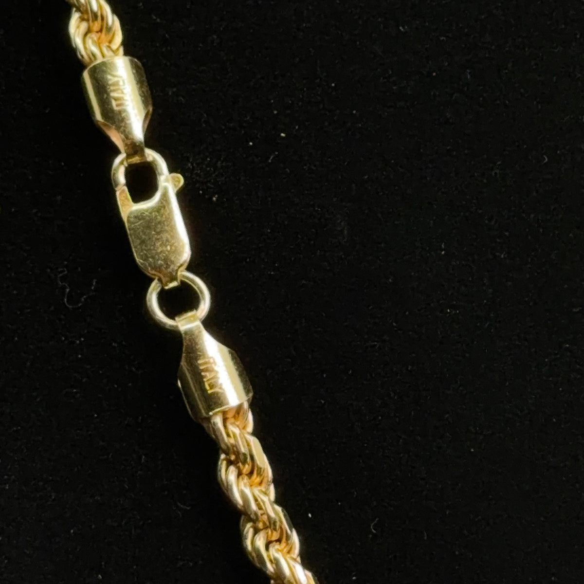 24in 18K Gold Vermeil Silver Twisted Rope Chain Necklace 46.8g (4)