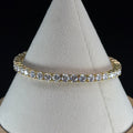 4MM 18K Gold Vermeil Silver Tennis Bracelet with 15ct Moissanite, 7in