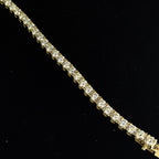 4MM 18K Gold Vermeil Silver Tennis Bracelet with 15ct Moissanite, 7in (4)