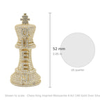 Chess King Inspired Moissanite 4.4ct 14K Gold Over Silver Pendant (3)
