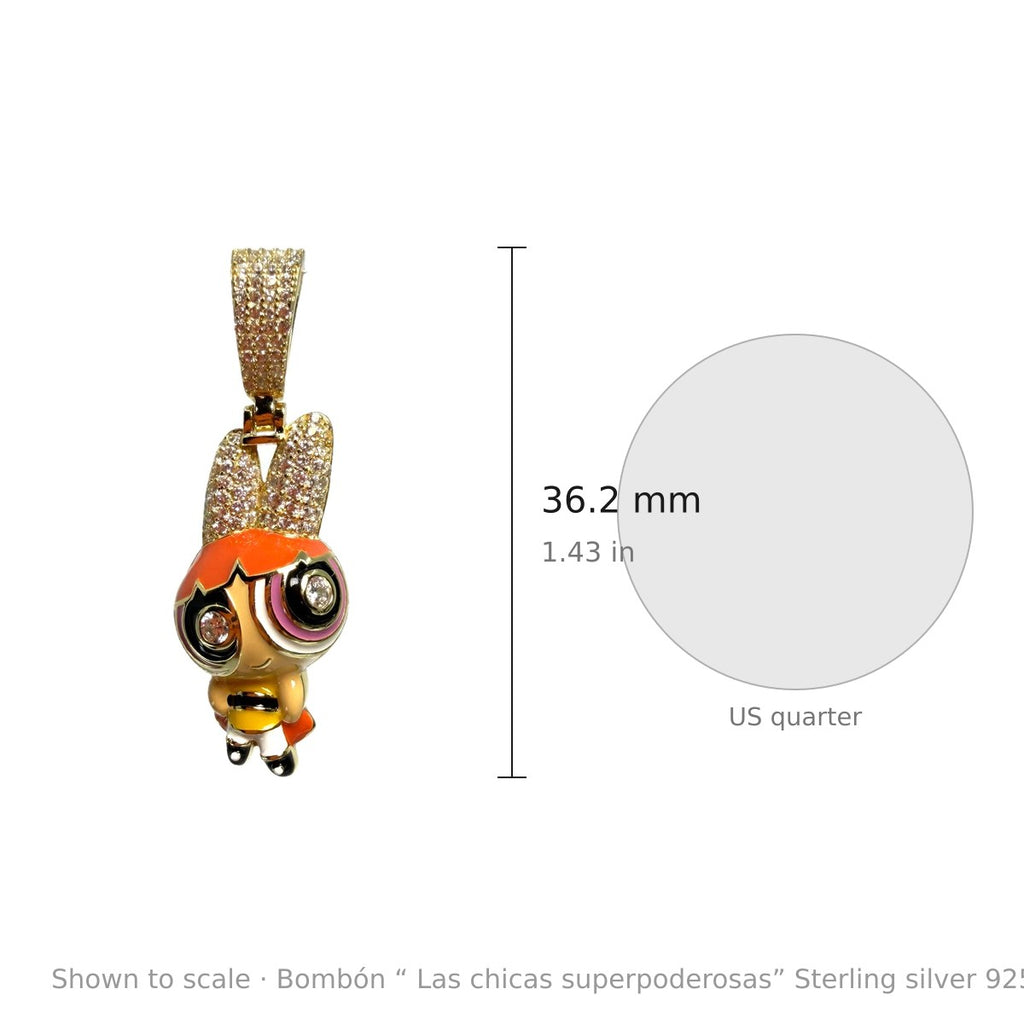 Bombón “ Las chicas superpoderosas” Sterling silver 925 with Cz (3)