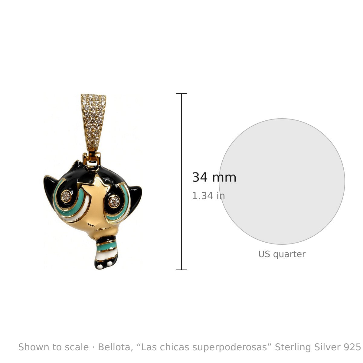 Bellota, “Las chicas superpoderosas” Sterling Silver 925 con CZ (3)