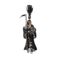 Grim Reaper Silver Pendant with Black moissanite
