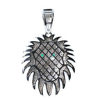 Men's 925 Sterling Silver Lion Head Pendant Moissanite, 6.5ct (2)