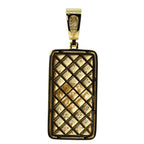 King Luck Lion Dog Tag Pendant with moissanite (2)