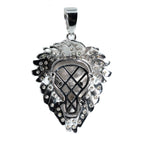 Men's 925 Sterling Silver Moissanite Lion Head Statement Pendant 3.5ct (3)