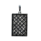 King of Diamonds Iced Out Playing Card Pendant in Silver with Moissanite (2)
