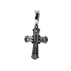Baguette Moissanite Cross Pendant with Pave Accents in 925 Sterling Silver 3.59ct (2)