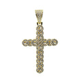 Lattice Cross 925 Sterling Silver Moissanite Pendant 3.5ct