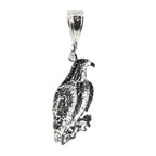 Textured Sterling Silver 925 Eagle Bird Pendant (2)