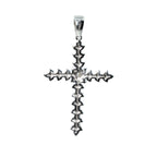 925 Sterling Silver Moissanite Cross Cluster Pendant 1.5ct (2)