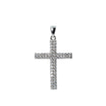 Pavé Moissanite Cross Pendant in 925 Sterling Silver 0.62ct Unisex