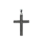 Pavé Moissanite Cross Pendant in 925 Sterling Silver 0.62ct Unisex (2)