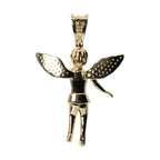 18K Gold Vermeil Silver Angel Wing Moissanite Accent Pendant 1ct (2)