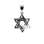 Double Outline Star of David 925 Silver Moissanite Pendant 1.25ct (2)