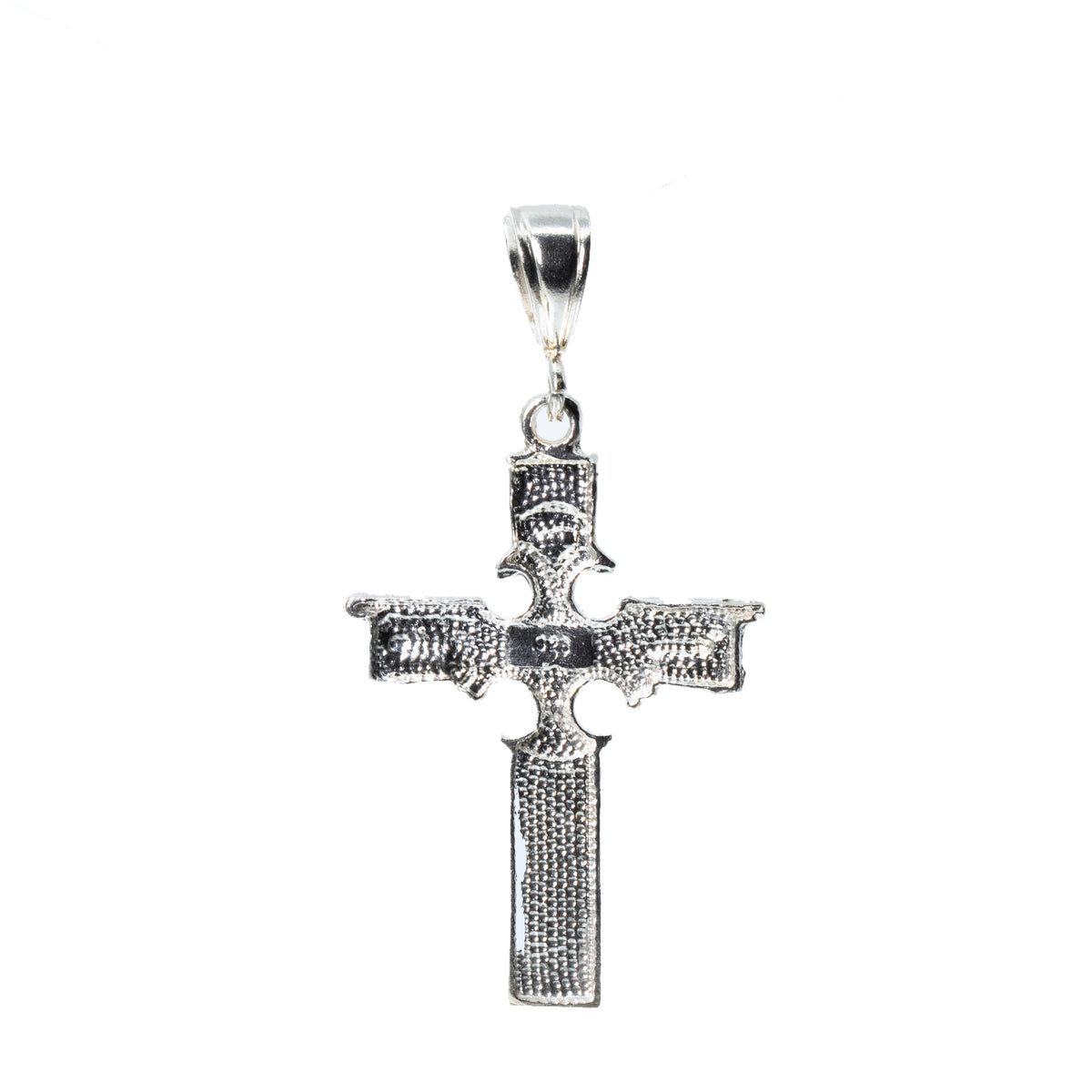 Textured Filigree Cross 925 Sterling Silver Pendant (2)