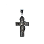 Sterling Silver 925 Moissanite Jesus Crucifix Pendant with Pave Detailing 1.00ct (2)
