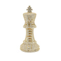 Chess King Inspired Moissanite 4.4ct 14K Gold Over Silver Pendant