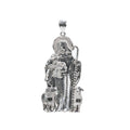 925 Sterling Silver Good Shepherd Religious Pendant with Sheep Motif