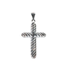 925 Sterling Silver Twisted Crucifix Cross Pendant (2)