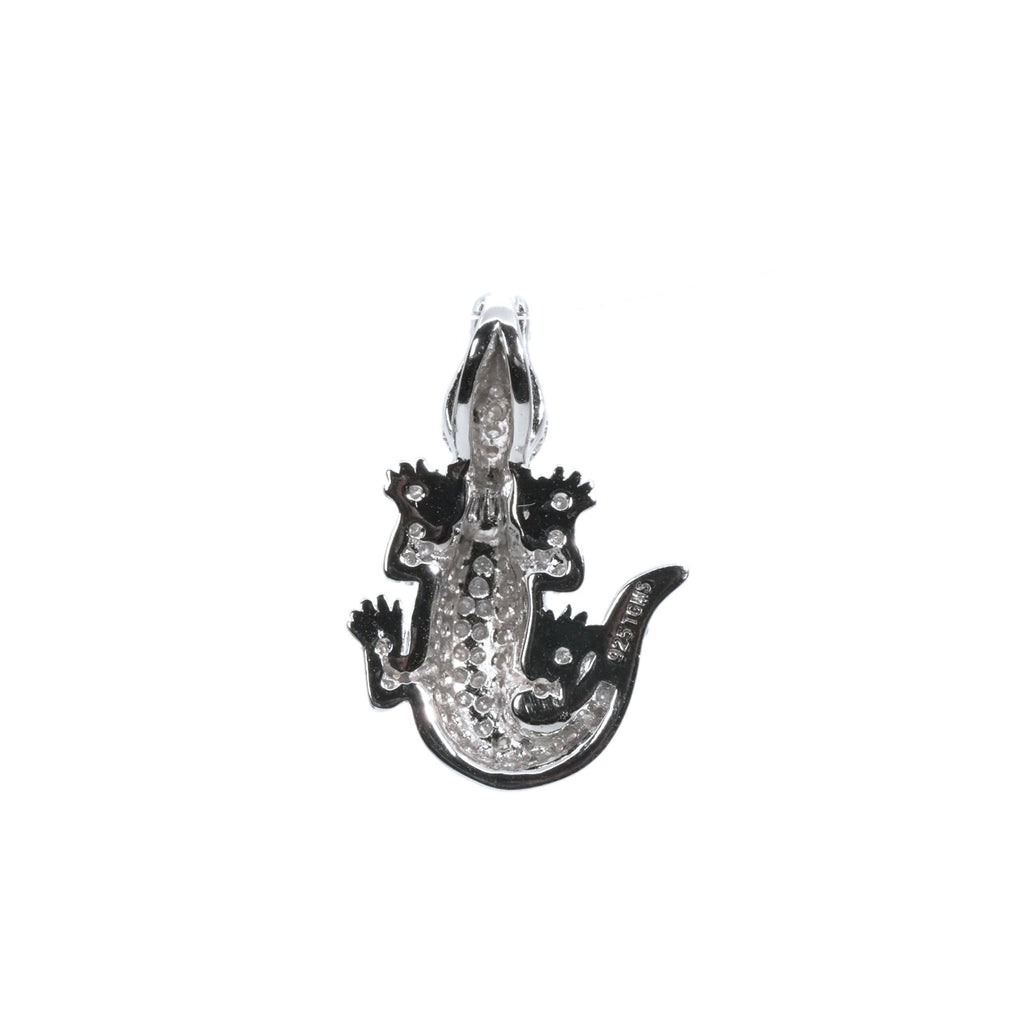 Pavé Alligator 925 Sterling Silver Moissanite Pendant 1.0ct (2)