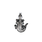 Pavé Alligator 925 Sterling Silver Moissanite Pendant 1.0ct (2)