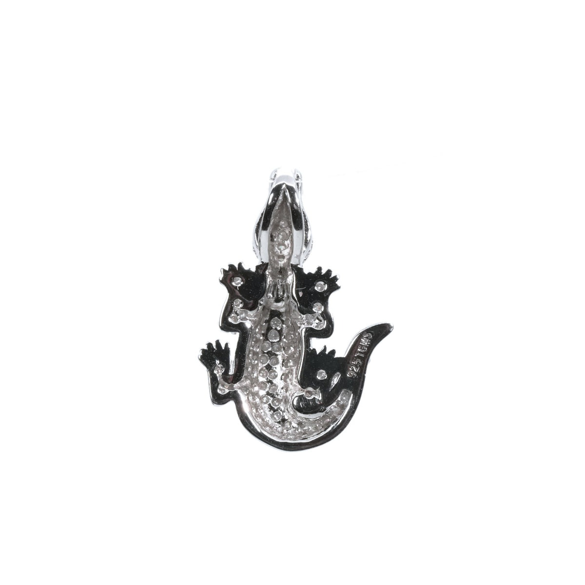 Pavé Alligator 925 Sterling Silver Moissanite Pendant 1.0ct (2)