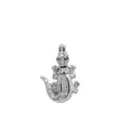 Pavé Alligator 925 Sterling Silver Moissanite Pendant 1.0ct