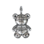Pavé Moissanite Teddy Bear 925 Sterling Silver Pendant 3.0ct (2)